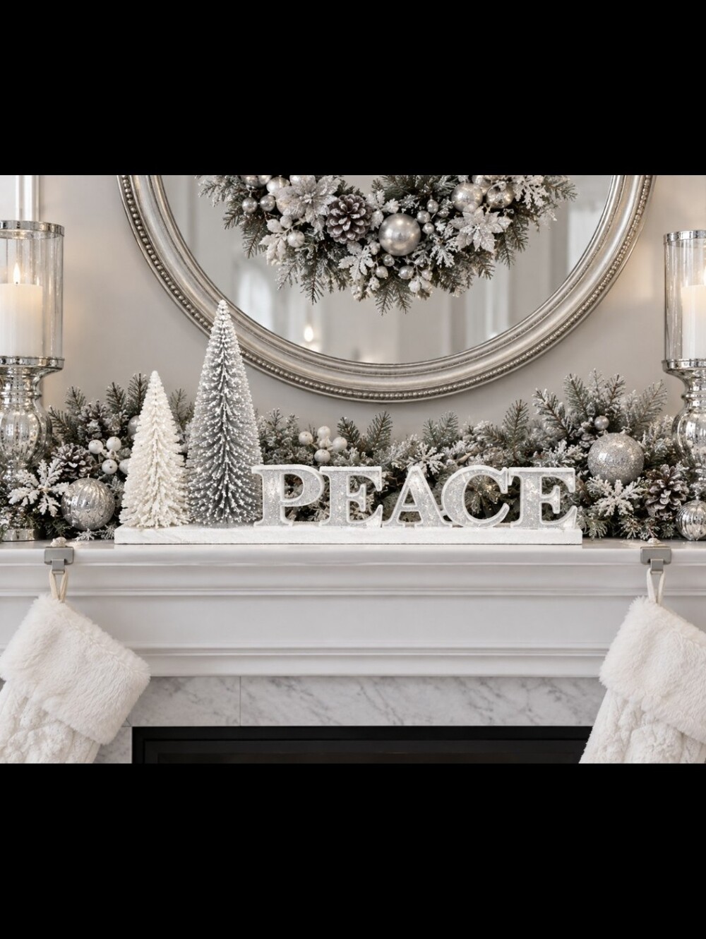 🎅🎄 CHRISTMAS "PEACE" Wooden Decor 🎄🎅